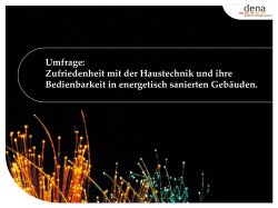 Umfrage - Zukunft Haus
