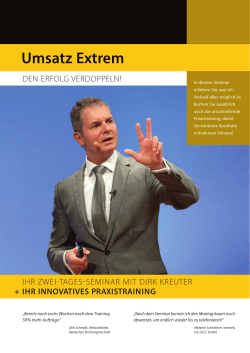 Umsatz extrem - BV Bestseller Verlag GmbH