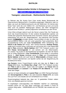 BIA - ÖMS Schüler in Schoppernau - 10 Medaillen