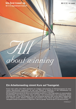 Ein Arbeitsmeeting nimmt Kurs auf Teamgeist!