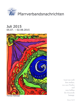 Juli 2015 - Pfarrverband Waldkraiburg