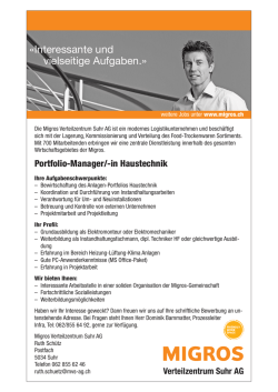 Interessante und vielseitige Aufgaben.