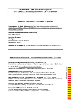 Interessante Links f&uuml;r Helfer & Asylbewerber