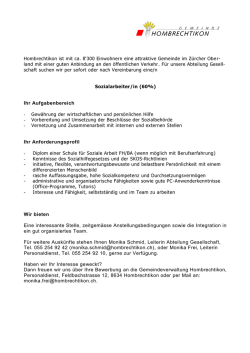 Ihr Aufgabenbereich Ihr Anforderungsprofil Wir bieten Eine
