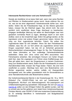 Interessante Rechtsirrt&uuml;mer rund ums Verkehrsrecht