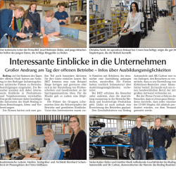 Interessante Einblicke in die Unternehmen