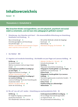 Inhaltsverzeichnis - Schulbuchzentrum Online