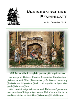 Ulrichskirchner Pfarrblatt - Zurück zu www.pfarrchronik.at