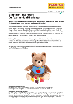 Mampfi Bär – Bitte füttern! Der Teddy mit dem Bärenhunger
