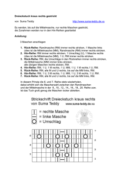 Dreieckstuch kraus rechts gestrickt von Suma Teddy http://www
