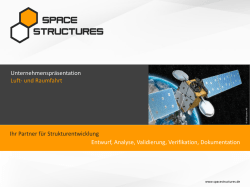 Ihr Partner f&uuml;r Strukturentwicklung Entwurf, Analyse, Validierung