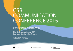 CSR COMMUNICATION CONFERENCE 2015