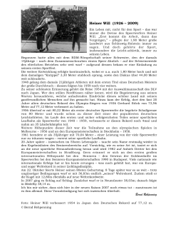 Heiner Will (1926 &ndash; 2009) Bernd Rehpenning