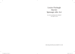 Louise Fitzhugh Harriet Spionage aller Art