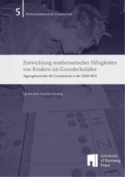Entwicklung mathematischer Fähigkeiten von Kindern im