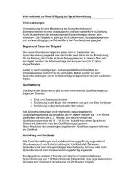 Informationen zur Beschäftigung als Sprachkursleitung