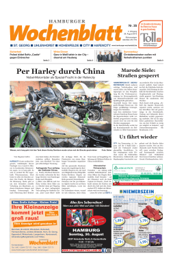 26.08.2015 Hamburger Wochenblatt