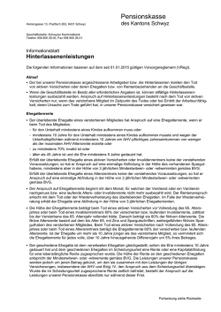Hinterlassenenleistungen