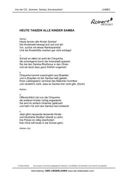 Heute tanzen alle Kinder Samba