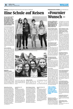 Eine Schule auf Reisen &laquo;Fournier Wunsch