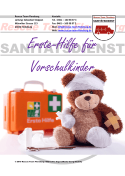 EH Vorschule Flyer - Rescue Team Flensburg