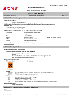 EG-Sicherheitsdatenblatt