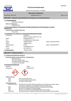 EG-Sicherheitsdatenblatt