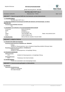 EG-Sicherheitsdatenblatt