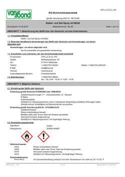 EG-Sicherheitsdatenblatt