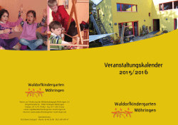 Veranstaltungskalender - Waldorfkindergarten Möhringen