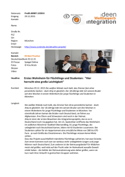 Erstes Wohnheim für Flüchtlinge und Studenten: "Hier herrscht eine