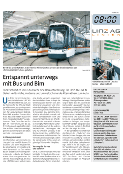 Entspannt unterwegs mit Bus und Bim