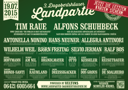 Landpartie-Plakat 2015 - Landpartie Dagobertshausen