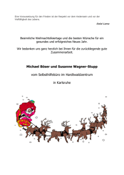 Michael Böser und Susanne Wagner-Stupp vom Selbsthilfebüro im