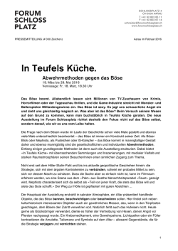 In Teufels K&uuml;che. - Forum Schlossplatz