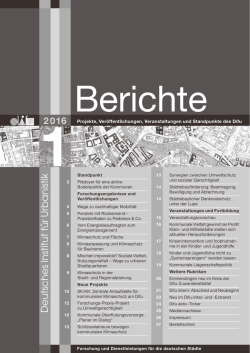 Difu-Berichte 1/2016