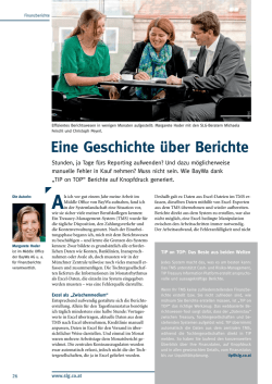 Eine Geschichte &uuml;ber Berichte