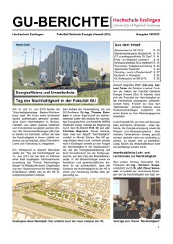 GU Berichte 36 - Hochschule Esslingen