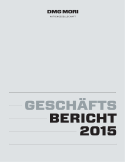 GESCHÄFTS BERICHT 2015
