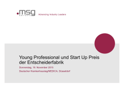 Impulvortrag C. Holst, msg industry advisors