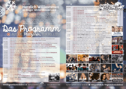 Herzlich Willkommen - Das Binger Winterwunderland