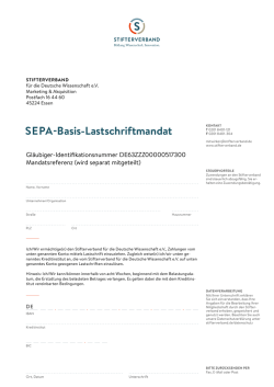 SEPA-Basis-Lastschriftmandat