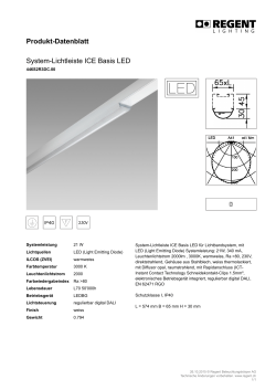 Produkt-Datenblatt System-Lichtleiste ICE Basis LED