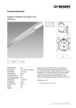 Produkt-Datenblatt System-Lichtleiste ICE Basis LED