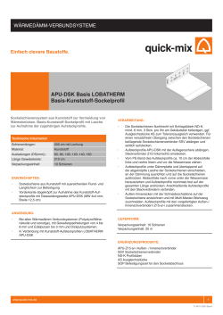 APU-DSK Basis LOBATHERM Basis-Kunststoff - Quick-Mix