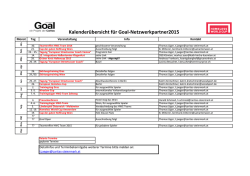 goal kalender 2015 - Homeless World Cup & Goal