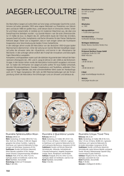 JAEGER-LECouLTRE - Armbanduhren