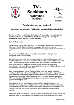Heimspiel gegen TV Bommersheim 4 und TuS Kriftel 4