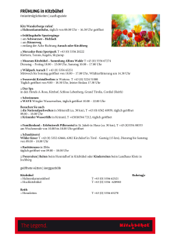 FRÜHLING in Kitzbühel