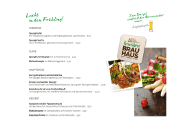 zur saison – leicht in den frühling